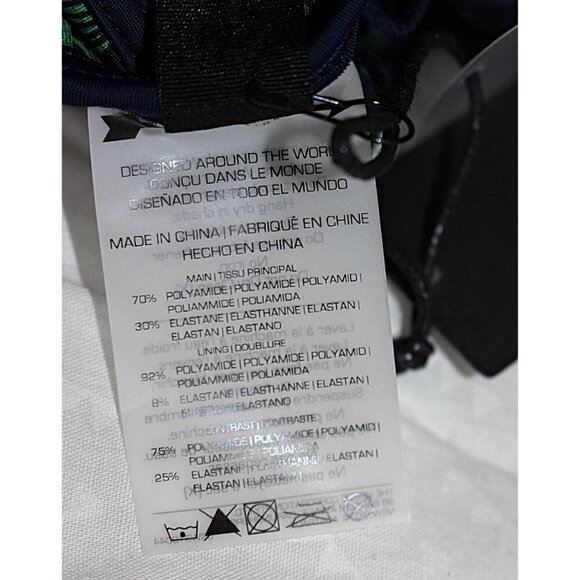 New w/Tags - The Upside - Palm Leaf Anna Bra in Green/Blue leaf pattern, sz 10 - Picture 9 of 9